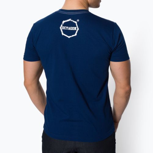 Octagon Logo Smash blue men's t-shirt