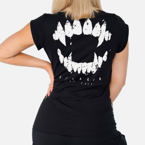 Octagon women's t-shirt Teeth black
