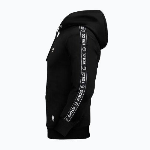 Men's Octagon Stripe hoodie black