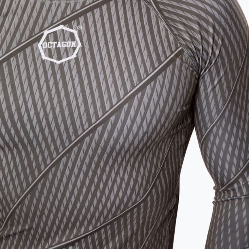 Octagon Voyager men's long sleeve rashguard grey