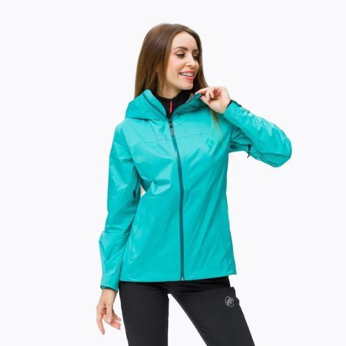 Black Diamond women's Stormline Stretch rain jacket blue APM6974050XSM1