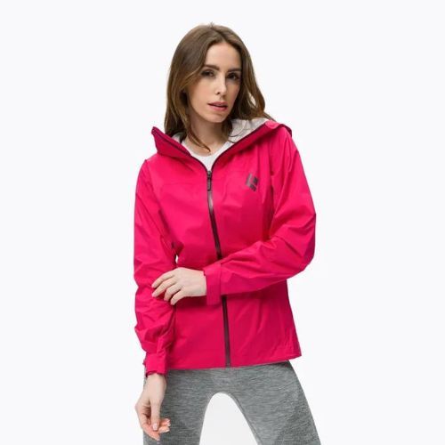 Black Diamond women's Stormline Stretch rain jacket red APM6976034XSM1