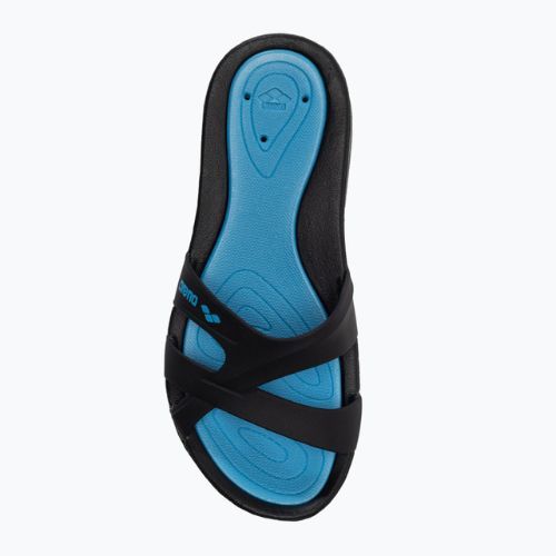 Arena Athena Hook women's flip-flops black and blue 80680/83