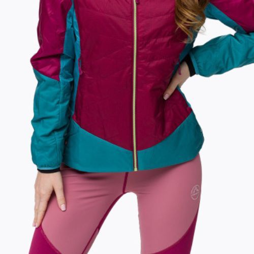 La Sportiva Across Primaloft women's hybrid jacket burgundy-blue Q36502624