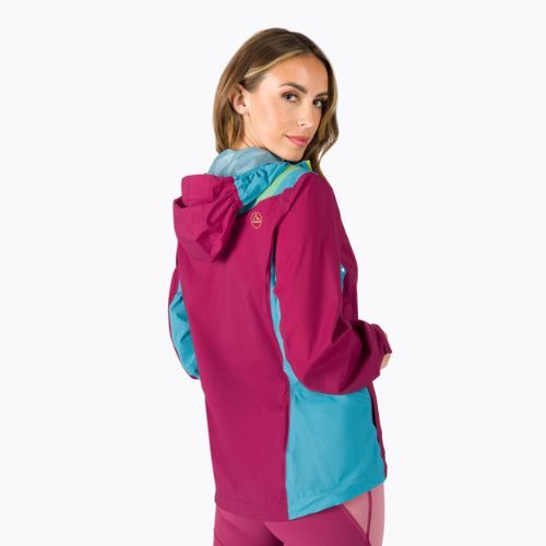 La Sportiva women's softshell jacket Discover burgundy-blue Q37502624