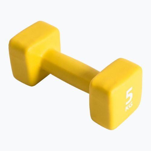 Neoprene dumbbell 5kg Pure2Improve yellow P2I201430