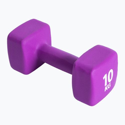 Neoprene dumbbell 10kg Pure2Improve purple P2I201460