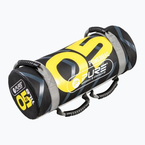Pure2Improve Power Bag 5kg training bag black and yellow P2I201710