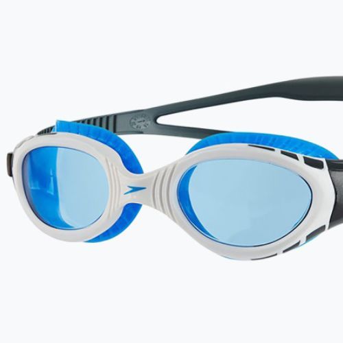 Speedo Futura Biofuse Flexiseal oxid grey/white/blue swim goggles 68-11315C107