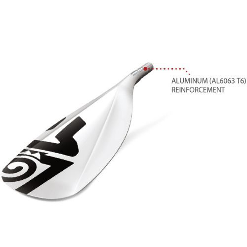 Starboard Lima Tufskin 29mm Carbon black and white S35 3-piece SUP paddle