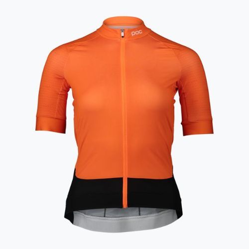 Women's cycling jersey POC Essential Road zink orange