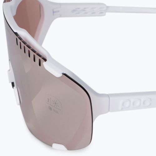 Bicycle goggles POC Devour hydrogen white/clarity trail silver