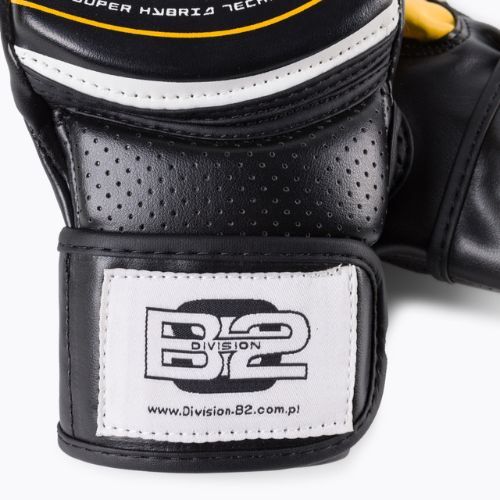 Grappling gloves for MMA DIVISION B-2 black and white DIV-MMA03