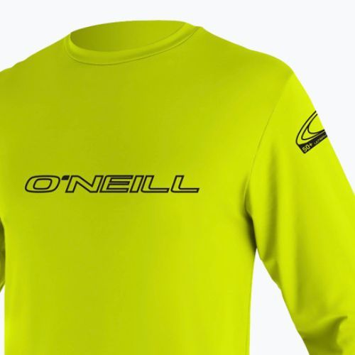 Men's O'Neill Basic Skins lime green swim shirt 4339