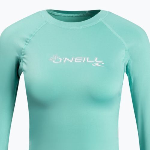 Women's swimming longsleeve O'Neill Basic Skins Rash Guard light/aqua