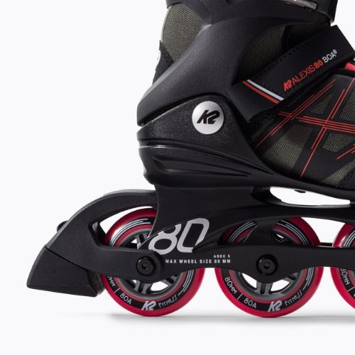 Women's roller skates K2 Alexis 80 Boa grey 30G0317