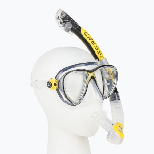 Cressi Big Eyes Evolution + Alpha Ultra Dry dive set yellow DS337010