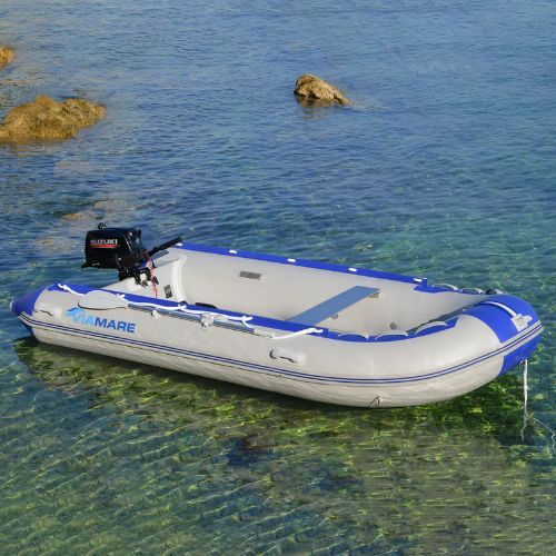 Viamare 380 S Alu grey-blue 6-person pontoon 1126150