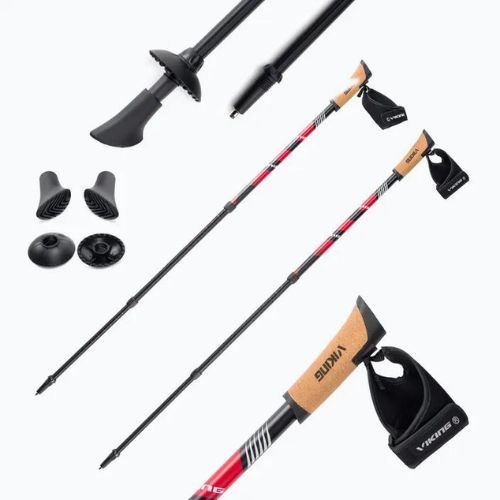 Viking Nordic walking poles Kube Pro 34 red 650/22/1743/34