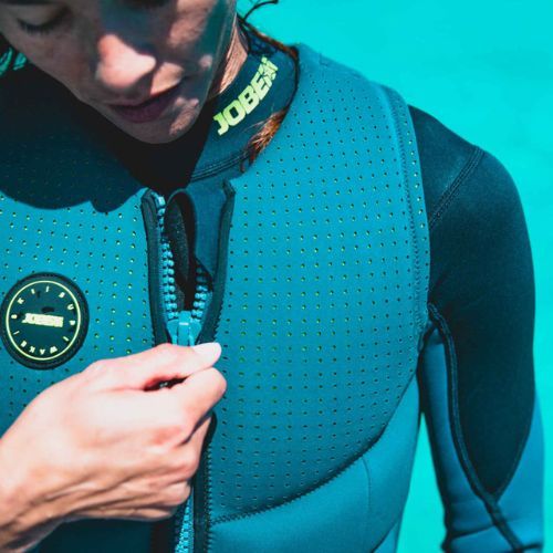 Women's protective waistcoat JOBE Fragment denim blue