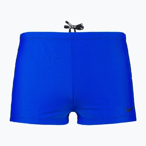 Men's Nike Logo Tape Square Leg swim boxers blue NESSB134-416