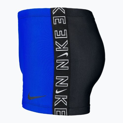 Men's Nike Logo Tape Square Leg swim boxers blue NESSB134-416