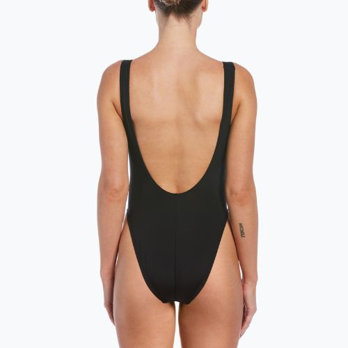 Nike Sneakerkini U-Back women's one-piece swimsuit black NESSC254-001