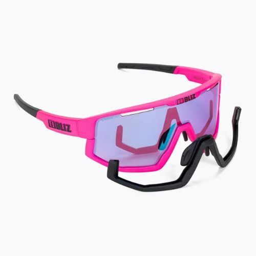 Bliz Fusion Nano Optics Nordic Light pink/begonia/violet blue multi 52105-44N cycling glasses