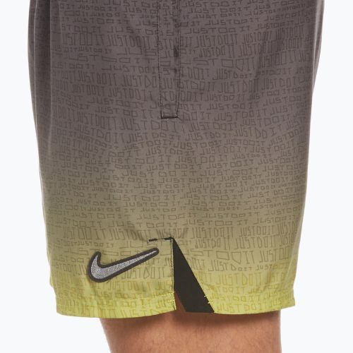 Men's Nike Jdi Fade 5" Volley swim shorts brown NESSC479-312