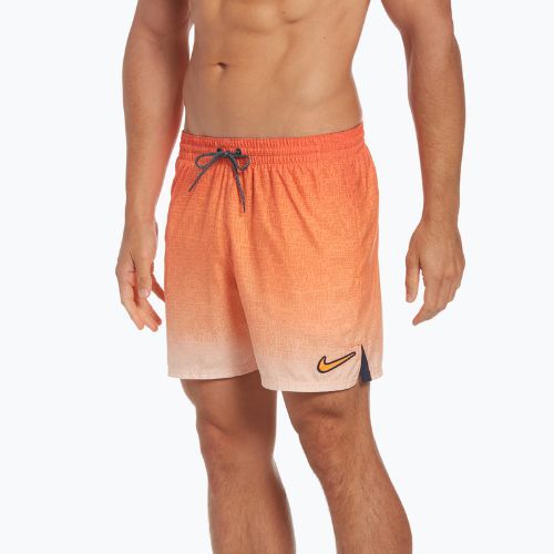 Men's Nike Jdi Fade 5" Volley swim shorts orange NESSC479-817