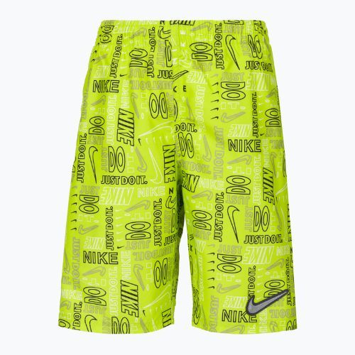 Nike Logo Mashup 8" Volley green children's swim shorts NESSC791-312