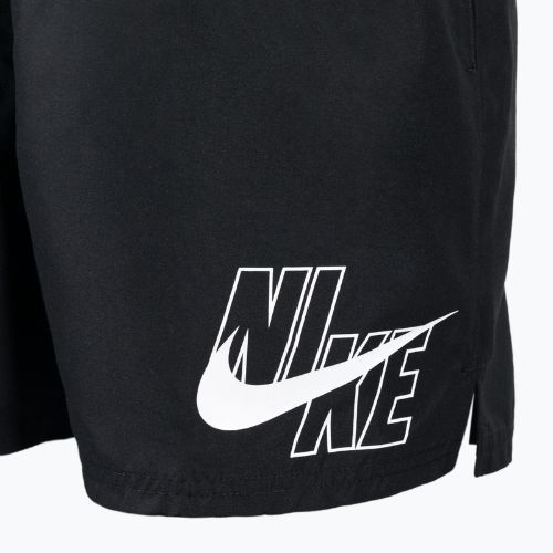 Men's Nike Logo Solid 5" Volley swim shorts black NESSA566-001