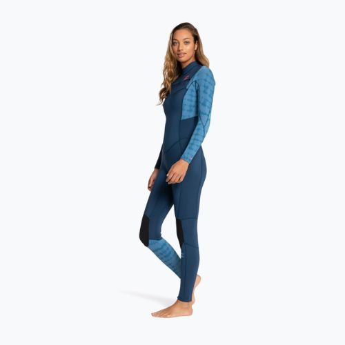 Women's wetsuit Billabong 4/3 Synergy CZ Full blue wave