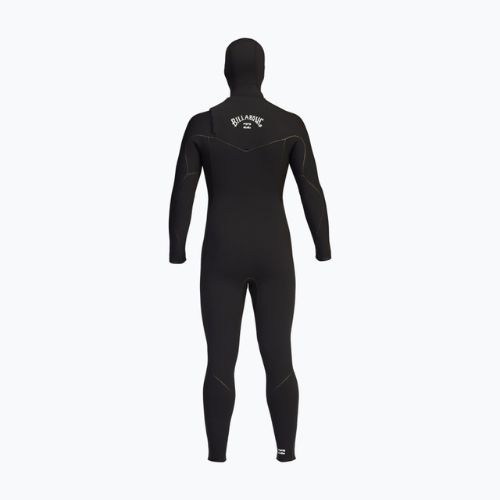 Men's wetsuit Billabong 5/4 Furnace Hooded CZ Full black