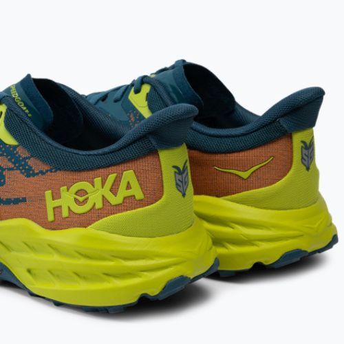 HOKA Speedgoat 5 men's running shoes blue-green 1123157-BCEP