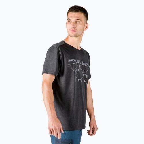 Jack Wolfskin men's trekking t-shirt Pack & Go Travel black 1808551_6000