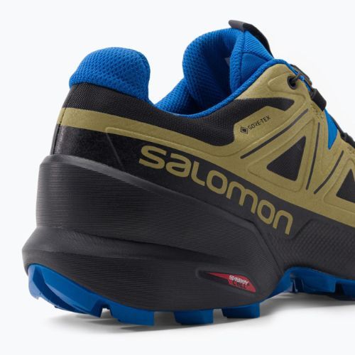 Men's Salomon Speedcross 5 GTX green-blue trail shoes L41612400