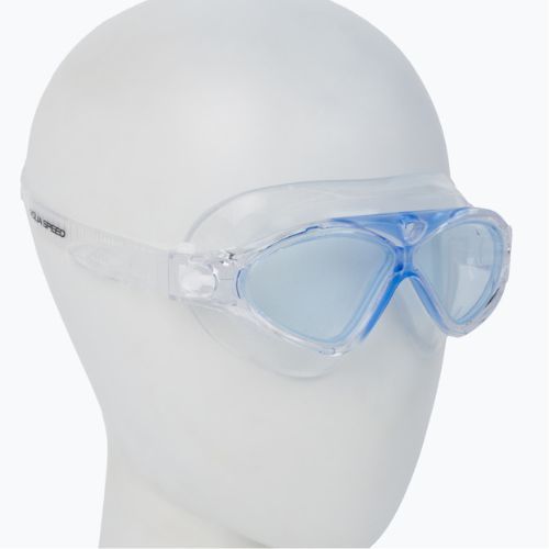 Children's swimming mask AQUA-SPEED Zephyr blue/transparent 99-01