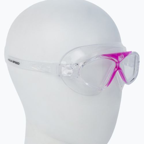 AQUA-SPEED children's swimming mask Zephyr pink/transparent 99-03