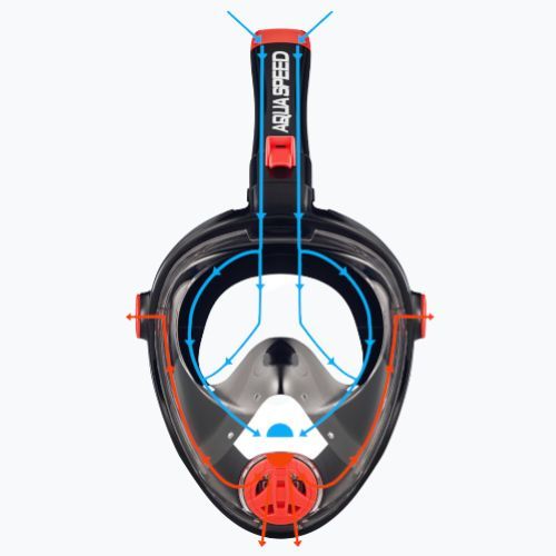 AQUA-SPEED Spectra 2.0 full face mask for snorkelling blue 247