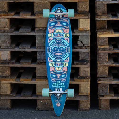 Playlife Seneca longboard skateboard blue 880294