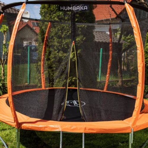 HUMBAKA Super 244 cm orange garden trampoline Super-8' Tramps