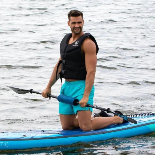 Men's AQUASTIC safety waistcoat black AQS-LVM