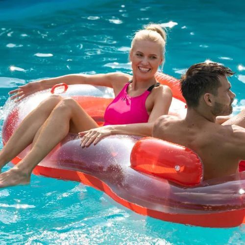 AQUASTIC two-person swimming wheel red ASR-175R