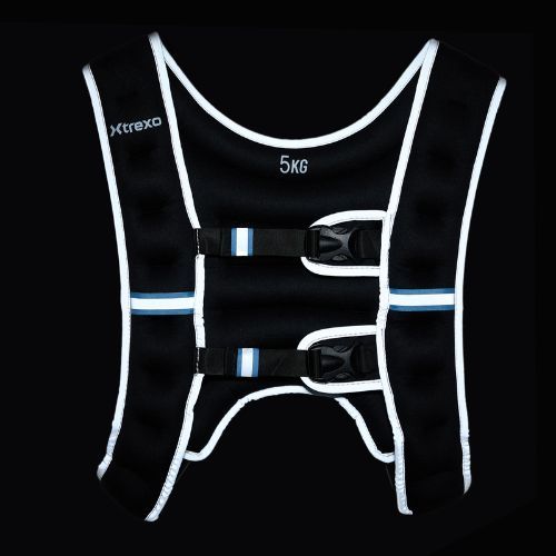 XTREXO 5kg weight training waistcoat black WV-05
