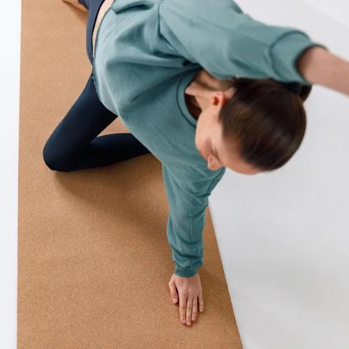 XTREXO Yoga mat TPE cork 6 mm black YM-C01C