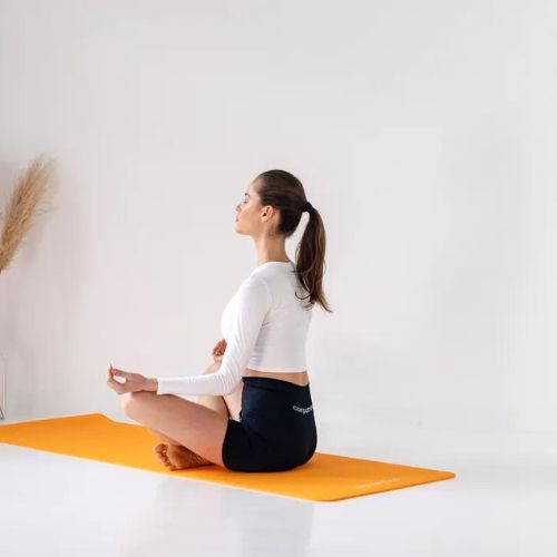 TREXO yoga mat TPE 6 mm orange YM-T01P