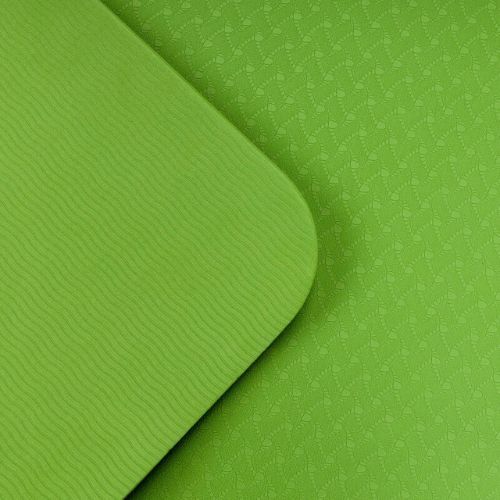 TREXO yoga mat TPE 6 mm green YM-T01Z