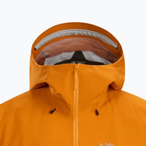 Men's Arcteryx Alpha AR rain jacket orange 25434