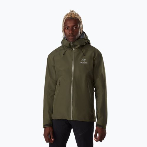 Men's Arcteryx Beta LT rain jacket green 26844